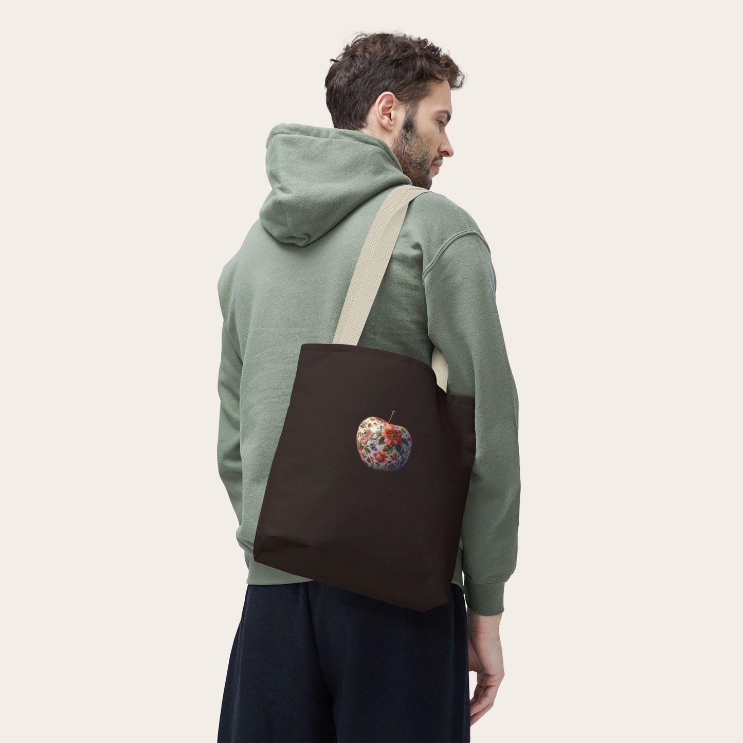 Floral Apple Tote