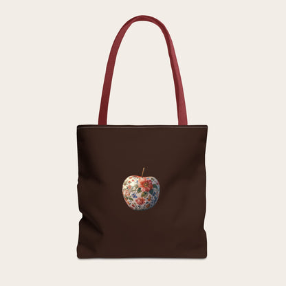 Floral Apple Tote